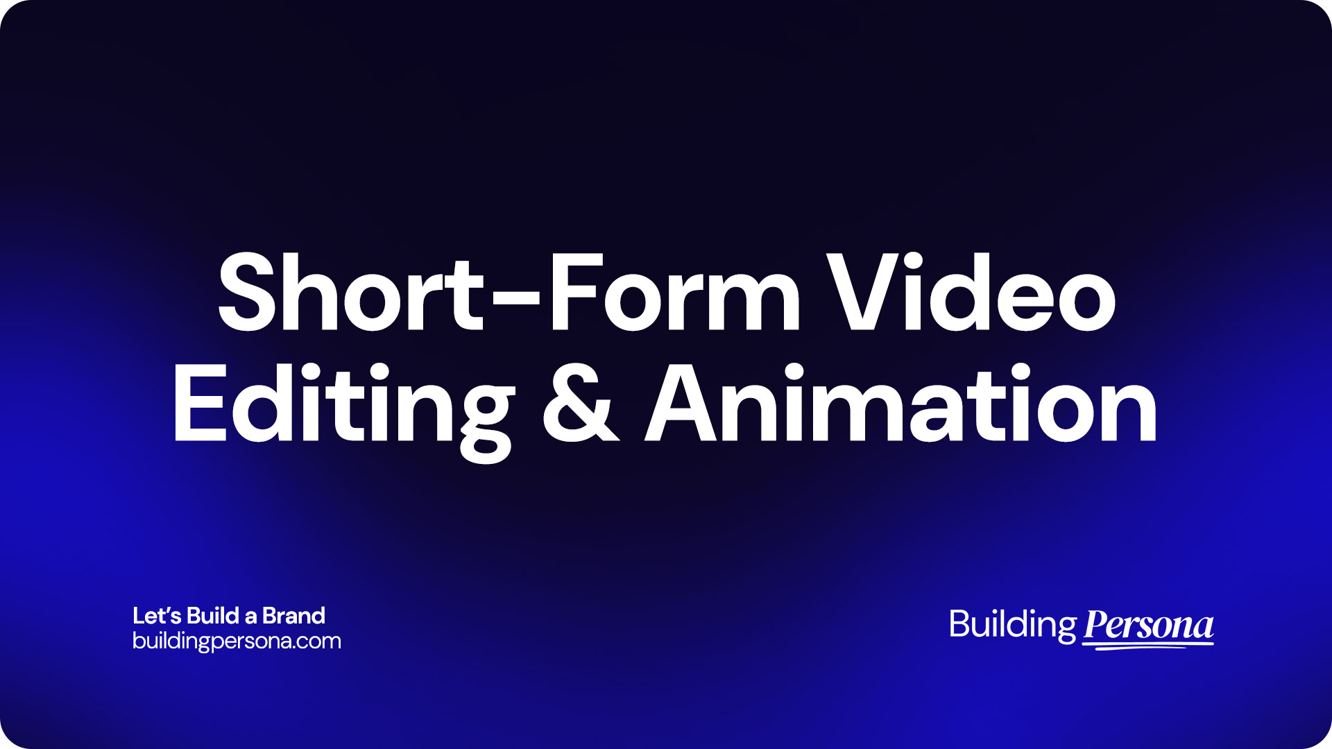 Short-Form Video Editing & Animation Services Malta