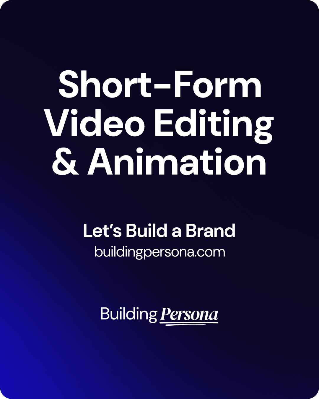 Short-Form Video Editing & Animation Services Malta