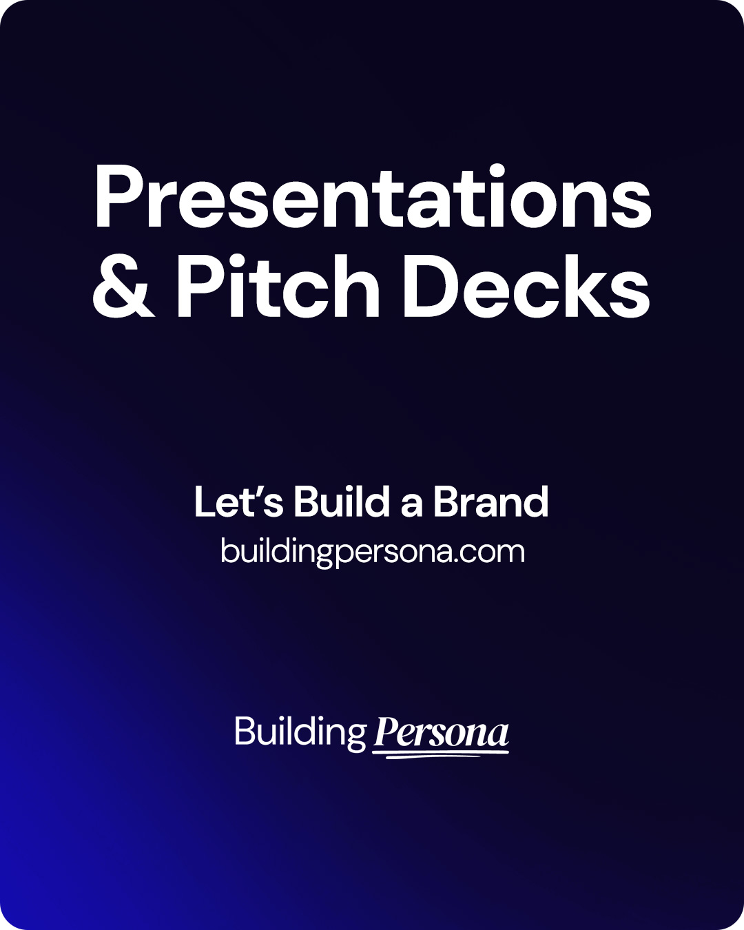 Presentations & Pitch Decks Services Malta